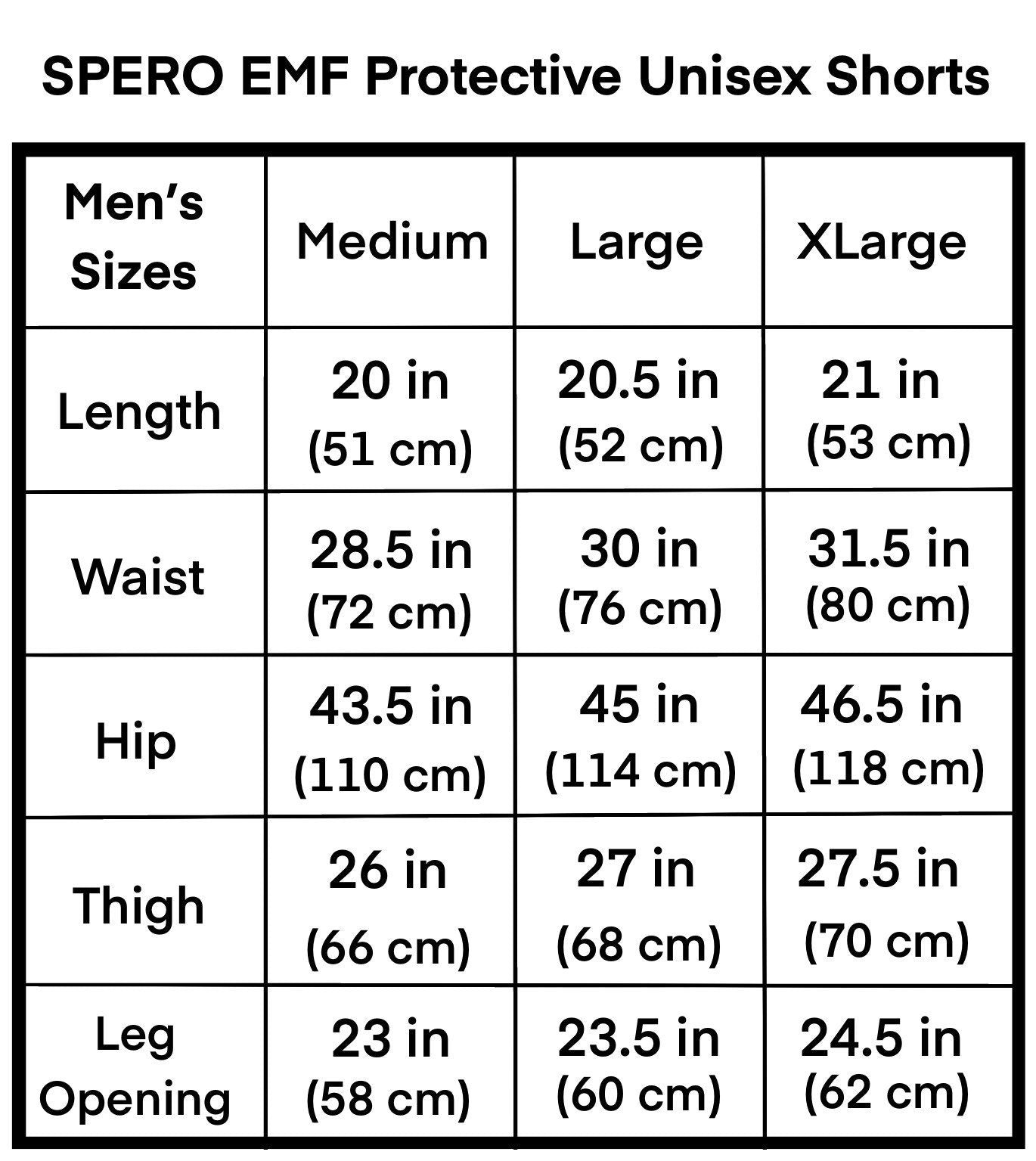 SPERO EMF Silver Lined Shorts