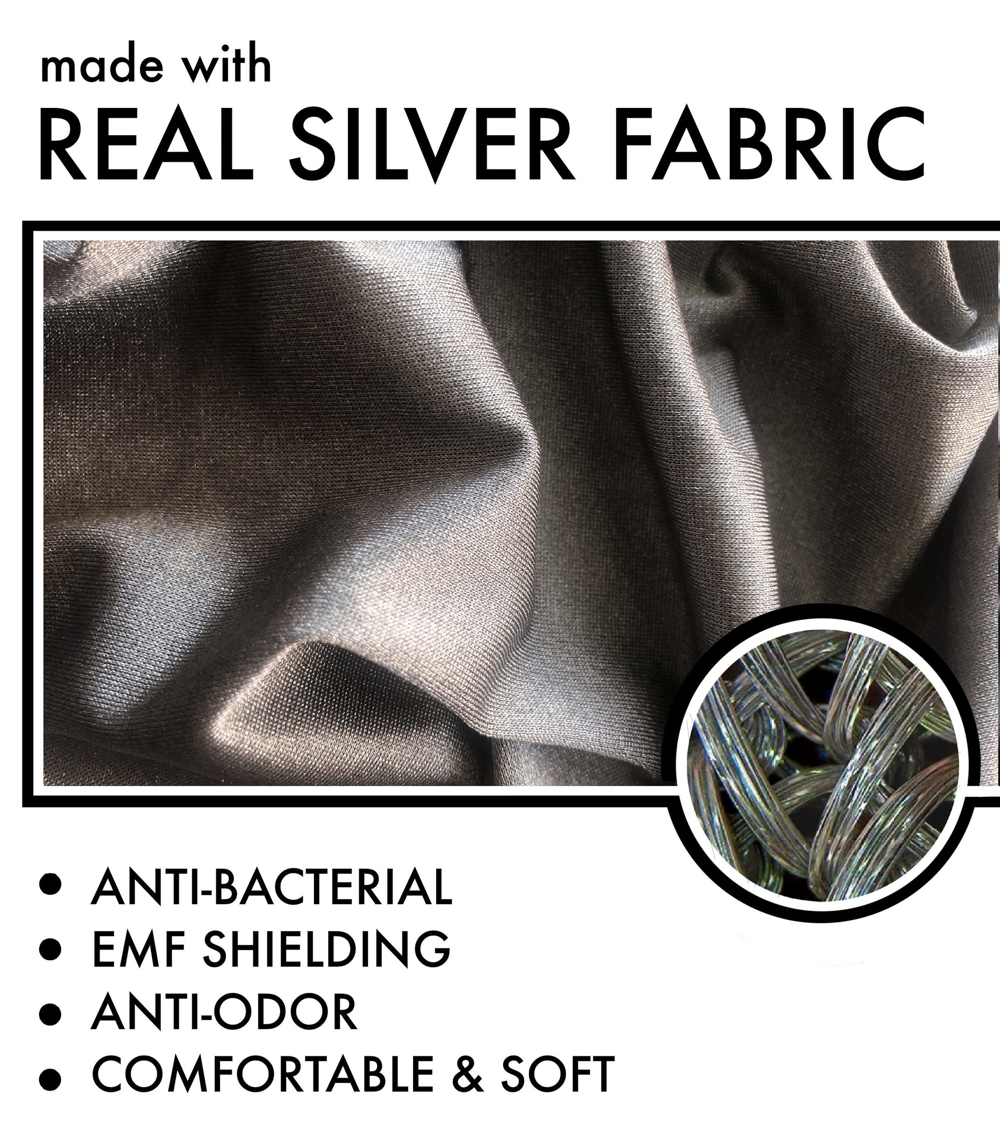 SPERO Silver EMF Protective Sweatshirt (Small) at  Men's Clothing  store